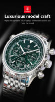 Reloj De Hombre POEDAGAR Casual Lujoso Impermeable Con Luminiscencia Cronógrafo Date Cuarzo Acero Inoxidable Deportivo Para Muñeca - details 3
