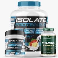 Pack ISOLATE 2kg + Creatina 300g + Multivitaminas 60 cáps  - MuscleFit│Avance Muscular - details 0