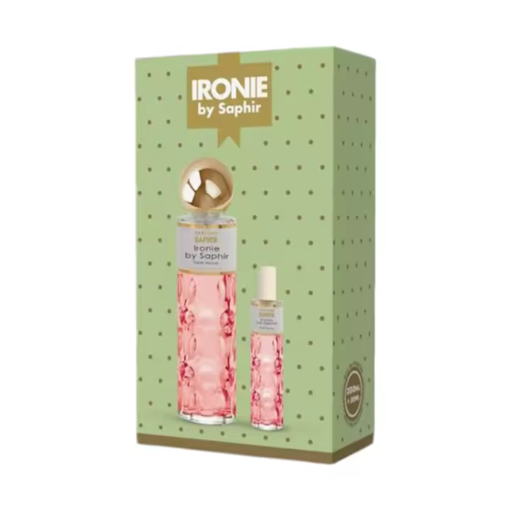 PARFUMS SAPHIR Ironie by Saphir pour Femme  Estuche de Eau de parfum Cofre de regalo de perfume para mujer 200 ml + 30 ml - 1