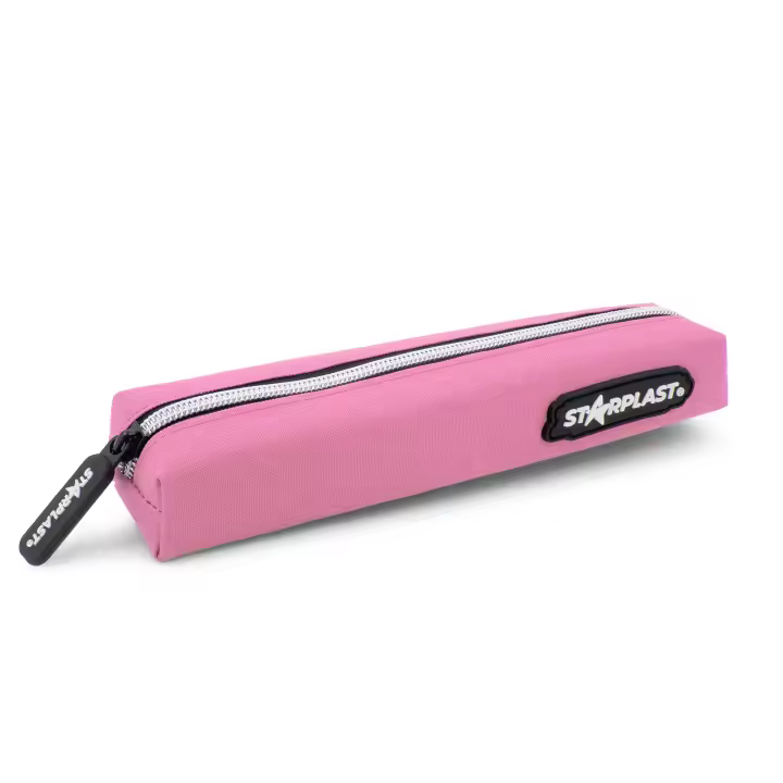 Starplast Estuche de 1 Cremallera Fino - Estuche de Tela, Resistente, Portatodo, Uso Escolar - 1