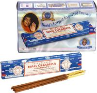 Kit de Incienso Nag Champa Satya, 12 Paquetes X 15g + 5 Mecheros Desechables con Piedra - details 1