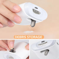 Tijeras De Uñas Eléctricas Con Iluminación Auxiliar Y Pulidora Automática Mini Herramientas De Manicura Portátil Para Niños Y Adultos - details 1