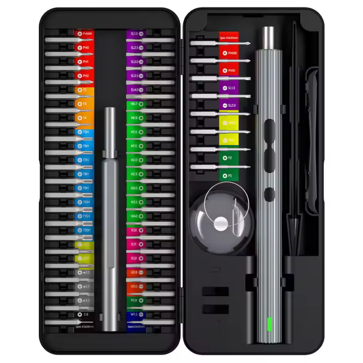 Herramienta Eléctrica Recargable 58 En 1 Destornillador Magnético Mini Para Reparación De Móviles Xiaomi Kit De Puntas Pequeñas Precizadas - 1