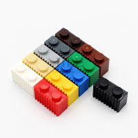 50pcs Moc 2877 Bloques De Construcción Compatible Con Partículas Lego Profilado Con Grille Modificado 1x2 Para Enlighten DIY Unisex - details 1