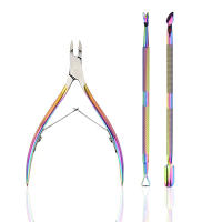 Kit De Manicura Profesional 3 Pcs Cortauñas Acero Inoxidable Multifuncional Pinza Y Empuñadura De Cutícula Eliminador De Uñas - details 0