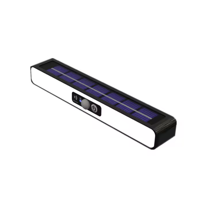 1pc HOTU Luz Solar LED Ultra-Brilliant with Clip para Paisaje - Impermeable y Activada por Sensor de Movimiento, Badería Recargable de 1200mAh, Ideal para Jardín, Valla, Decoración Exterior, Camping, escaleras-Sin Control Remoto, Instalación - 1