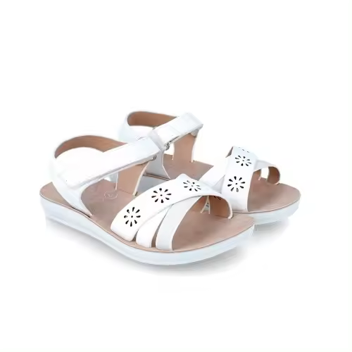 Sandalias niña metalizadas GARVALÍN 242441 con cierres de velcro - 1