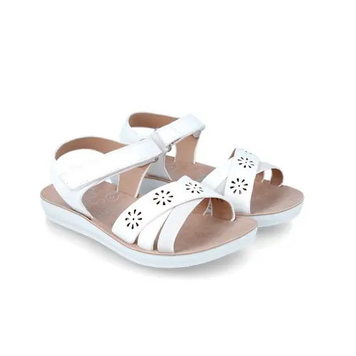 Sandalias niña metalizadas GARVALÍN 242441 con cierres de velcro - 1