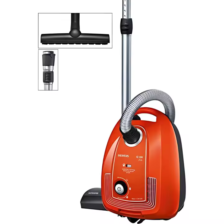 Aspiradora con Bolsa Siemens Iq300 VSP3AAAA - Filtro Higiénico - Boquilla para Suelo de Parquet - Cable Largo - 750 W - Rojo - 1