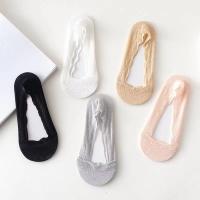 Mujer Pantalones Tobilleros,5 Pares Calcetines Invisibles Mujer Tobilleros Antideslizante Cortos Verano Transpirable Algodon Bajos sin Costura Pinkies Mujer Finos Para Mocasines - details 3
