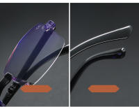 Gafas De Lectura Para Hombres Y Mujeres Con Anteojos Anti-Luz Azul Plegables HD Negro Y Transparente Con Estuche - details 5