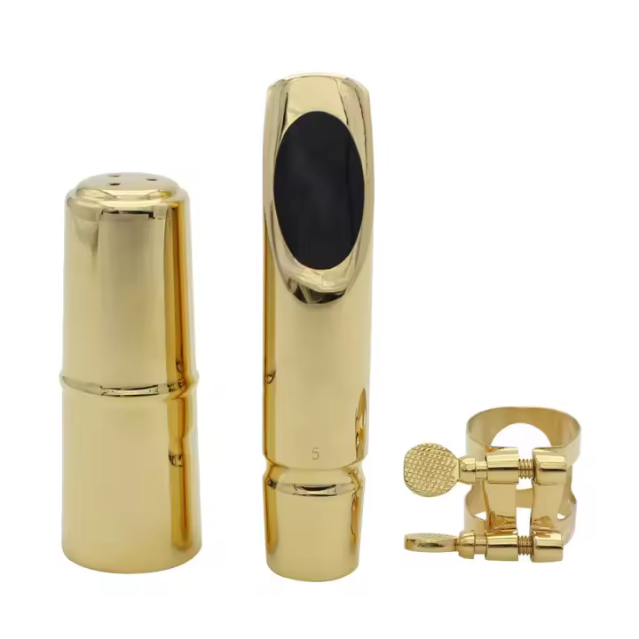 Mandíbula De Saxofón Alto Eb Dorado Pieza De Metal Para Saxofón Alto Accesorios De Instrumentos De Viento Cabeza De 5C 6C 7C 8C - 1