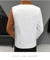Nueva Chaqueta Casual De Moda Para Hombres Drill Colorido Ajustada Estilo Coreano Solitaria Abierta Cierre De Botones Polyester Para Otoño - details 13