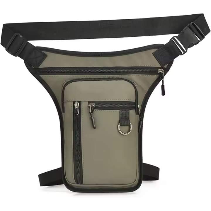 Riñonera de Pierna Abatible con Múltiples Bolsos para Exterior - 1