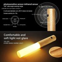 Luz Nocturna Sensor De Movimiento LED Recargable Magnética Para Pared Adecuada Para Pasillos Dormitorios Escaleras Baños - details 3