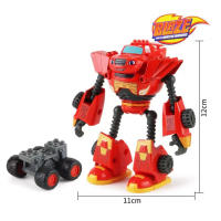Figura De Acción Blaze Monster Machines De Dibujos Animados Plástico Y Aleación Coche Deformado Modelo Juguete Para Niños Regalos De Cumpleaños - details 4