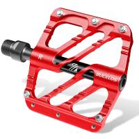 Pedales De Bicicleta BUCKLOS 3 Rodamientos Plataforma Plana Ultraligera Antideslizante Para MTB BMX Y Ciclismo En Carretera Material De Aluminio Color Negro/Gris/Rojo/Azul/Morado - details 9