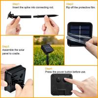 1Pack Luces De Cadena Solar Para Jardín Globos De Navidad Impermeables Con 8 Modos Decoración De Bodas Al Aire Libre Y Navidad - details 4