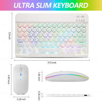 Teclado Inalámbrico Bluetooth Para iPad Air pro Mini 11/10/9 Pulgadas Compatible Con Xiaomi Samsung Huawei Tableta Con Ratón Incluido - details 1