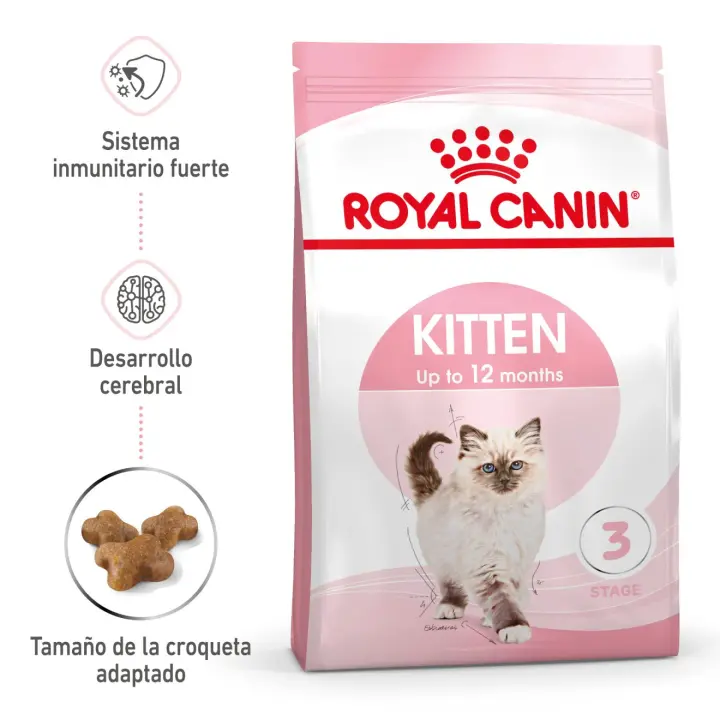 Royal Canin Comida Seca para Gatitos 4 Kg - Nutrición Adaptada - Proteínas y Minerales - Vitaminas C y E - Omega-3 DHA - 1