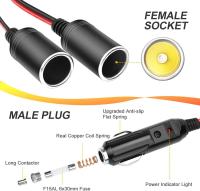 Adaptador De Encendedor De Coche Randpow 1 a 4 Con Tubo De Seguridad De Vidrio Y Fusible De 15A Enchufe De Carga De 2 Maneras Splitter De Plástico Y Metal De Alta Calidad - details 1