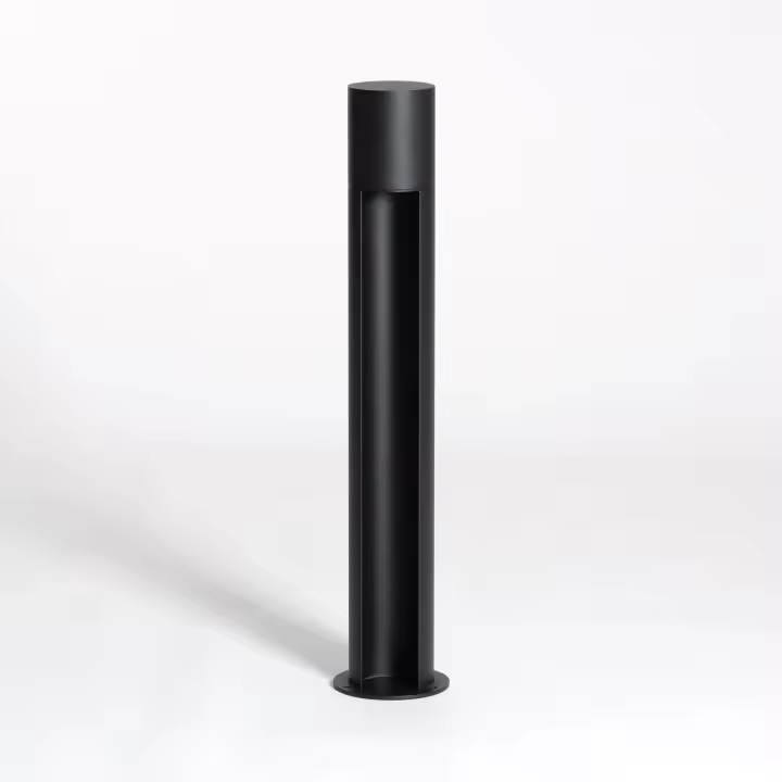 Ledkia Baliza de Pie Exterior Aluminio 60cm Nervik Negro - 1