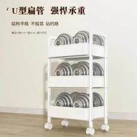 Nueva Estructura De Almacenamiento Multicapa Carro De Ruedas Para Cocina Dormitorio Y Baño Estantería Móvil Para Alimentos Para Bebés Y Utensilios De Cocina - details 3