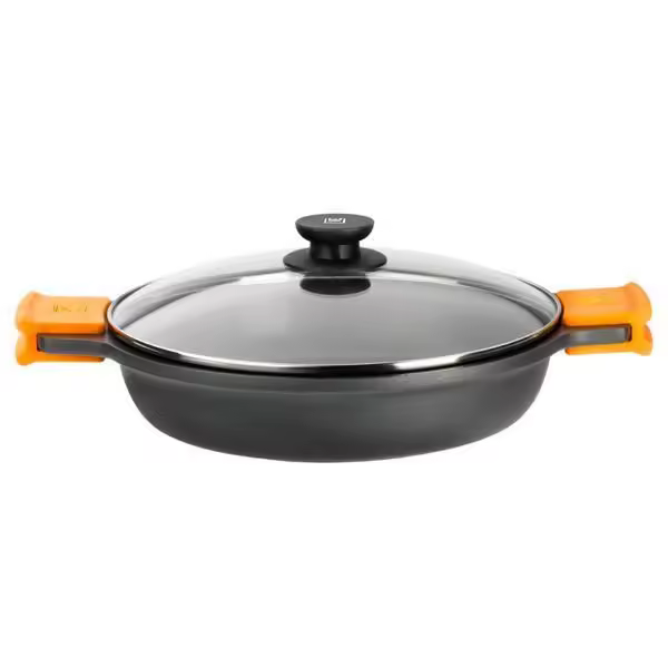 Cacerola baja antiadherente con tapa Efficient Bra - 1
