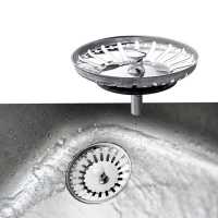 Ociodual Tapón Colador para Desagüe de Fregadero Diametro 83 mm Acero Inox Filtro de desechos Cesta de Drenaje para Fregaderos - details 6