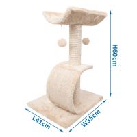 LILI HOME Rascador para Gatitos - Desde Pequeño hasta Grande disponibles en una variedad de modelos y tamaños. Diseñados para satisfacer las necesidades naturales de rascado y juego de los gatos, estos rascadores son tanto funcionales como divertidos. - details 11