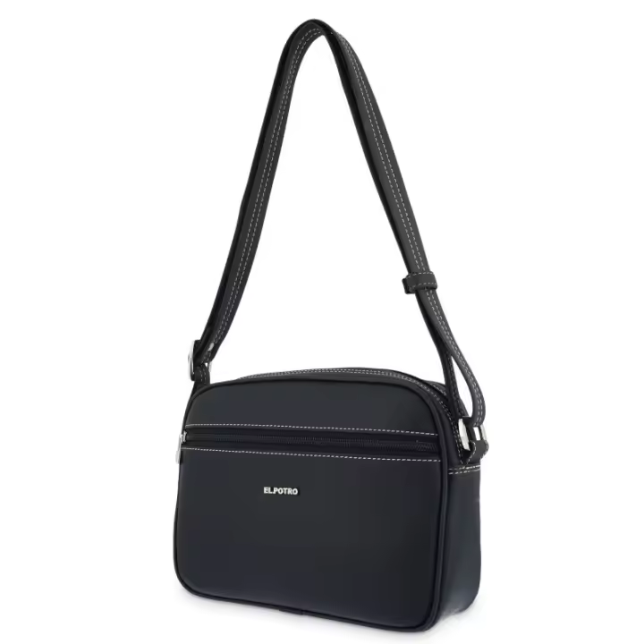 El Potro: Bolso bandolera mujer 1266-ANGULA-NEGRO - 1