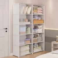 Armario Multicapa Con Cortinas Y Cubierta Antipolvo Almacenamiento Ecológico De Alta Capacidad Para Dormitorio Muebles Fáciles De Montar - details 2