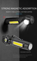 Linterna Frontal LED Super Brillante Recargable Con XPE COB Y Imán En La Cola Luz Trabajo Dual Impermeable Para Aventura Camping Pesca Senderismo - details 6