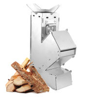 Estufa De Madera Mini Para Camping Portátil Adecuada Para Tienda De Tela De Campaña Quemador Desmontable De Acero Inoxidable Rocket Stove Grill De Bolsillo Para Picnic - details 8