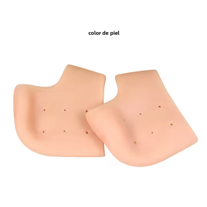 Protector De Talón De Silicona Gel Para Alivio Del Dolor De Fascitis Plantar Y Roturas De La Piel De Los Dedos Del Pie Almohadillas De Talón Cómodas Y Transpirables Para El Cuidado De Los Pies - 1