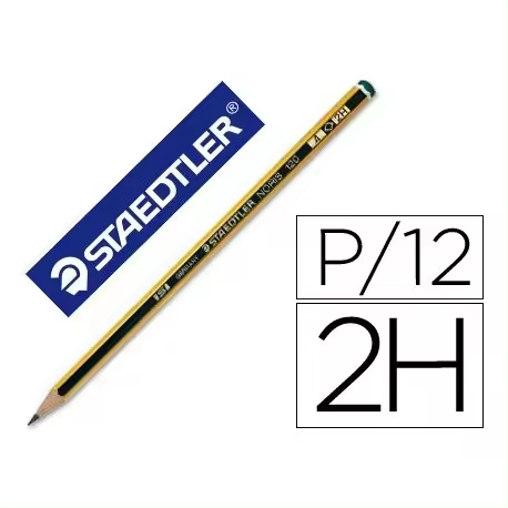 LAPIZ NORIS 120 STAEDTLER CAJA DE 12 UNIDADES - LAPIZ HB, H, 2H, , B, 2B - 1