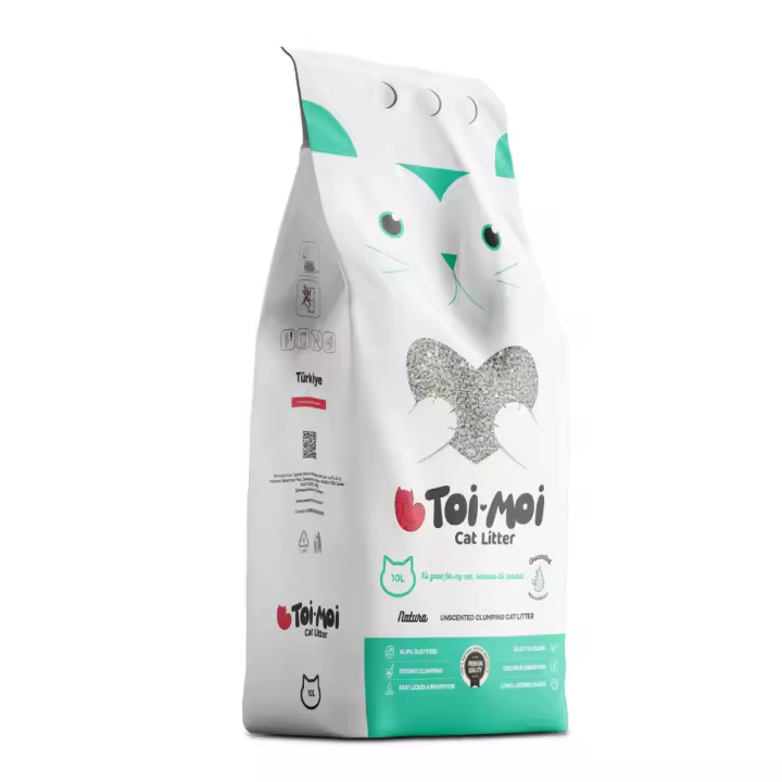 TOI MOI Arena para gatos de bentonita sódica natural 10L - 1