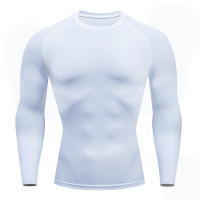 Camiseta De Manga Larga Para Hombre Fitness Running Gym Primavera Otoño Deporte Exterior Tops Poliéster Secado Rápido Cuello Redondo - details 1