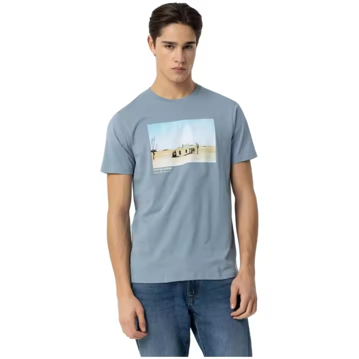 Camiseta de Manga Corta Tiffosi  para hombre en color azul - 1