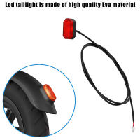 Juego De Guardabarros Para Scooter Eléctrico Con Luz Trasera Accesorios Adecuados Para Scooter Cuatro Agujeros Fijación Con Tornillos - details 3