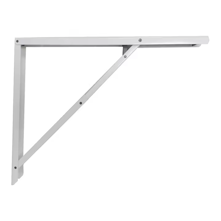 Fepre - Escuadra de Acero Plegable Abat-plan Blanco 40x52cm - 1