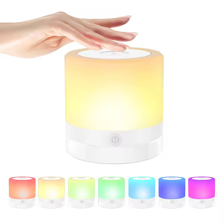 Lámpara Nocturna RGB Para Camping Y Dormitorio Con Control Remoto Y Táctil Luz De Ambiente Para Cama Y Tienda De Campaña Cambio De Color - 1