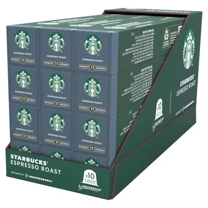 STARBUCKS by NESPRESSO - Espresso Roast - Tueste Intenso, intensidad 11 - 12x10caps (120 cápsulas) - 1