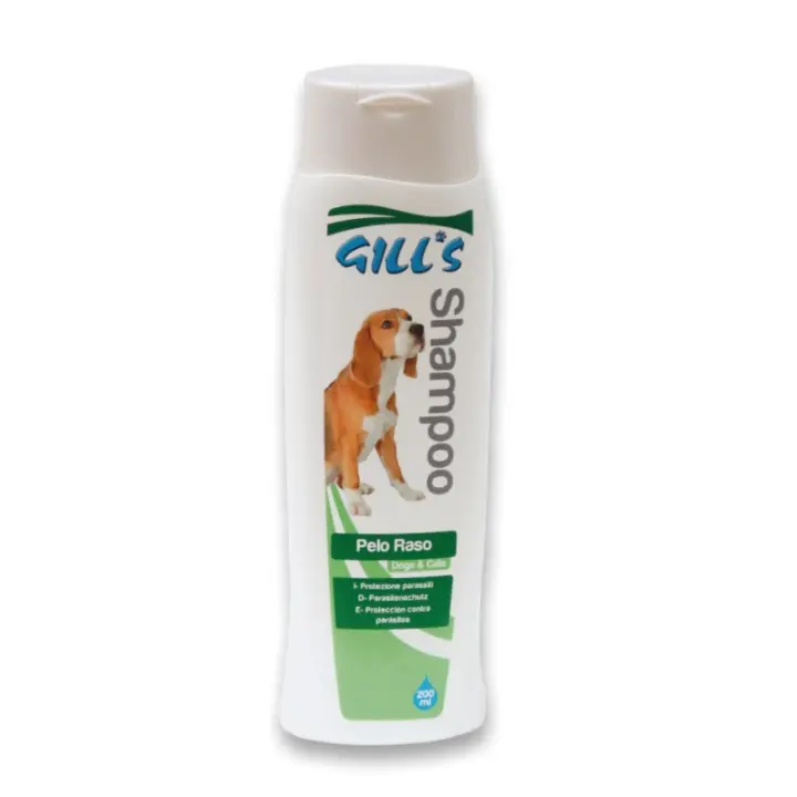 Champú Gill's para Pelo Corto de Perro y Gato 200ml - Cuidado y Limpieza para Mascotas - 1