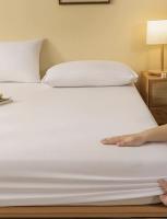 Sábana Bajera Ajustable , Blanco 100% Algodón Calidad UE Cama de 90 cm - details 3