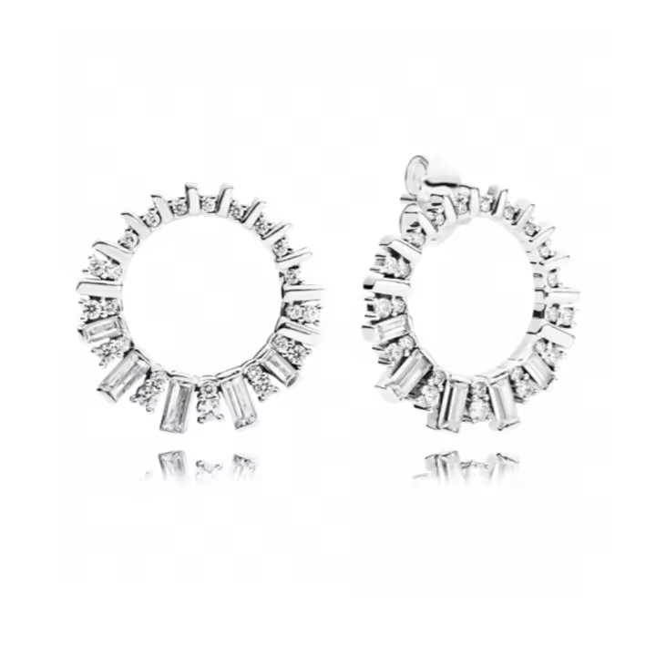 Pandora 297545CZ Pendientes de largos Ice Beauty Plata de ley - 1