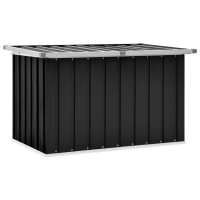 vidaXL Caja de almacenaje para jardín 109x67x65 cm en color Marrón/Verde/Antracita y más - details 2