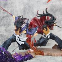 Figura De Anime Demon Slayergk 23cm Luz Destacada Tsugikuni Yoriichi Y Kokushibo Batalla Furiosa Estatua Decorativa Para Escritorio Regalo Para Fans - details 25