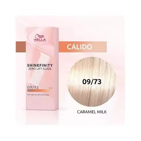 Coloracion Semipermanente Shinefinity Zero Lifth Glaze 09/73 Warm Caramel milk 60 ml. Wella - 1