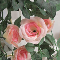 105cm Rosas Artificiales En Valla De Rotura Decoración De Plantas Falsas Para Casa Accesorios De Arco Para Boda Adornos Colgantes Para Pared - details 9